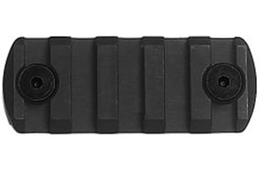 Image of IMI Defense 5 Notch M-LOK Rail Section, Aluminum, Black, 14459