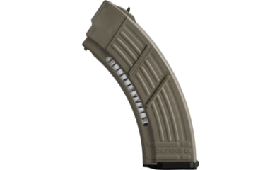 Image of IMI Defense AK-47 7.62X39 30 Round Polymer Rifle Magazine w/ Window, OD Green, 30, 74721