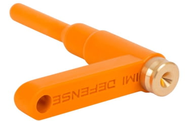 Image of IMI Defense Empty Chamber Ejectable Safety Flag Load Indicator, .223 / 5.56mm, Orange/Brass, 14181