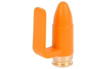 Image of IMI Defense Empty Chamber Ejectable Safety Flag Load Indicator, 9mm, Orange/Brass, 14180