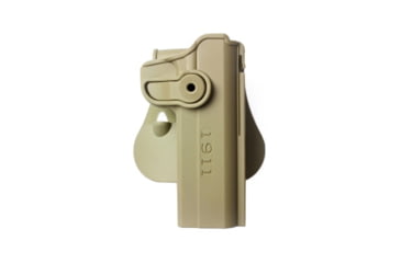 Image of IMI Defense Polymer OWB Paddle Holster, SIG Sauer 1911, SIG Sauer 1911 5in, Flat Dark Earth, Right, IMI-Z1100FDE