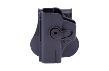 Image of IMI Defense Polymer OWB Paddle Holster, Glock 19, Glock 19X, Glock 28, Glock 32, Glock 45, Glock 23, Black, Left, IMI-Z1020LHBLACK