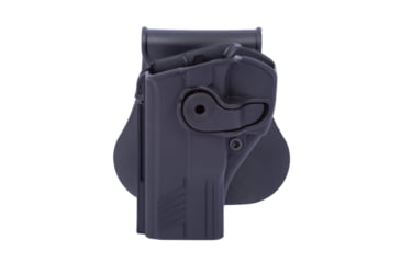 Image of IMI Defense Polymer OWB Paddle Holster, Taurus G2c, Taurus PT24/7 Compact, Taurus PT24/7 Gen 2, Black, Left, IMI-Z1200LHBLACK
