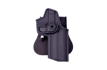 Image of IMI Defense Polymer OWB Paddle Holster, Heckler &amp; Koch USP .45 ACP, Heckler &amp; Koch USP Compact .45 ACP, Black, Right, IMI-Z1220BLACK