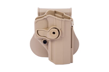 Image of IMI Defense PSL Polymer IWI Jericho, Magnum Research Baby Eagle .40 S&amp;W, Magnum Research Baby Eagle 9mm OWB Paddle Holster, Flat Dark Earth, Right, IMI-Z1300FDE