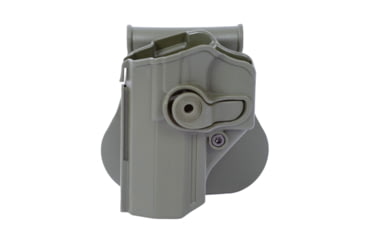 Image of IMI Defense PSL Polymer IWI Jericho, Magnum Research Baby Eagle .40 S&amp;W, Magnum Research Baby Eagle 9mm OWB Paddle Holster, Olive Drab Green, Left, IMI-Z1300LHO.D. GREEN