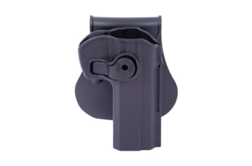 Image of IMI Defense Polymer OWB Paddle Holster, CZ 75, CZ 75 B Compact, CZ 75 BD, CZ 75 P-01 Omega, CZ 85, Black, Right, IMI-Z1330BLACK