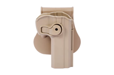 Image of IMI Defense Polymer OWB Paddle Holster, CZ 75, CZ 75 B Compact, CZ 75 BD, CZ 75 P-01 Omega, CZ 85, Flat Dark Earth, Right, IMI-Z1330FDE