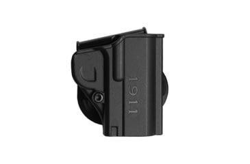 Image of IMI Defense One Piece OWB Paddle Polymer Holster, 1911 .45 ACP Officer'S Pistols, Black, IMI-Z8080BLACK