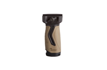 Image of IMI Defense OVG Overmolding Vertical Grip, Black/FDE, IMI-ZG105BLACK/FDE