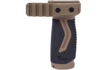 Image of IMI Defense OVG - R Enhanced Tactical Rail Grip, Fde / Blk, IMI-ZG105R-FDE-BLK