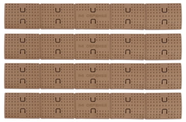 Image of IMI Defense Picatinny Rail Panel, Set Of 4, FDE, 14223