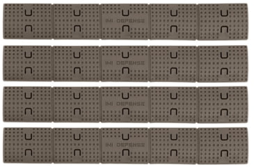 Image of IMI Defense Picatinny Rail Panel, Set Of 4, OD Green, 14221