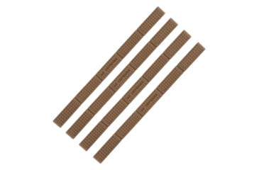 Image of IMI Defense Polymer Key-Mod Rail Cover - Set Of 4, FDE, IMI-ZKRCFDE