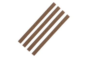 Image of IMI Defense Polymer M-LOK Rail Cover - Pack of 4, Flat Dark Earth, IMI-ZMRCFDE