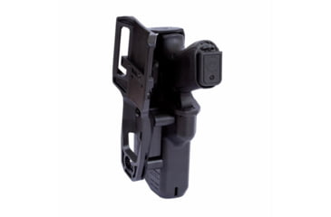 Image of IMI Defense RDL3 Mid Ride Level 3 Polymer OWB Belt Holster, Glock 17/19/19x/25/28/31/32/45/47 Gen 3-5/22/23 Gen 1-4, Right Hand, Matte, Black, IMI-RDL3-BLK