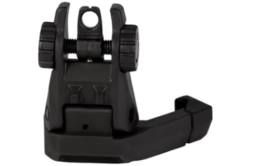 Image of IMI Defense TRS Polymer Rear Flip Up Sight, 45 Degrees Offset, Black, 14650