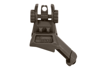 Image of IMI Defense TRS Polymer Rear Flip Up Sight 45 Degrees Offset, O.D. Green, IMI-Z7245O.D. GREEN