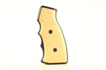 Image of Indignant Arms IA Classic Accented AR15 Grip, Birdseye Maple Grip/Black Frame, cl-acc-ma-bk