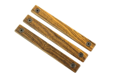 Image of Indignant Arms IA Classic MLOK Rail Panels, 2.0 Slots, Bocote Grip/Black Frame, rp-acc-bo-2.0