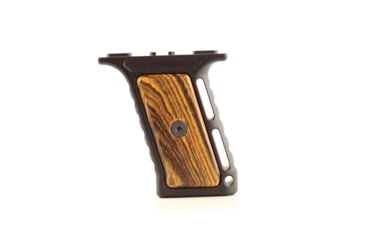 Image of Indignant Arms Streamline Accented FWG MLOK Grip, Bocote Grip/Black Frame, fw-acc-bo-bk