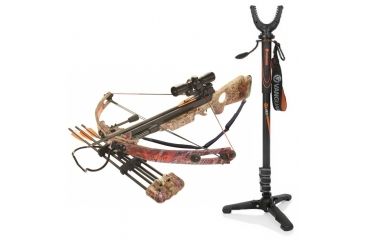 Image of Inferno Blitz Optimum Crossbow, w/Illuminated Reticle Scope, 100 W/ Vanguard Veo Shooting Stick