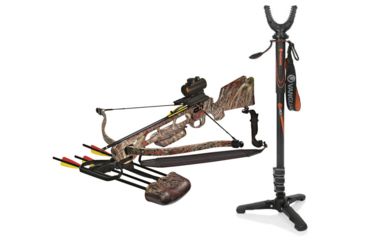 Image of Inferno Fury II Crossbow, w/Red Dot Scope, 199 W/ Vanguard Veo Shooting Stick