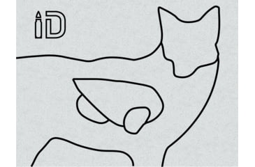 Image of Infinite Defense Coyote Infinity Target, Silhouette, White, COYS