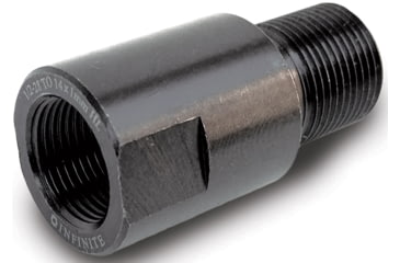 Image of Infinite Product Solutions 1/2-28 - M14 x 1 LH Thread Adapter, Black, Smooth, 1228-14LH-BS