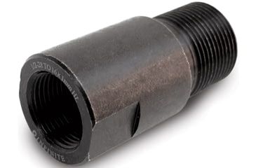 Image of Infinite Product Solutions 1/2-28 - M16 x 1 LH Thread Adapter, Black, Smooth, 1228-16LH-BS
