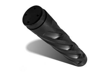 Image of Infinite Product Solutions 12in Redirect Compensator w/Storage Cap, Black Anodize, Knurled, SRS-12IN-SPRL-BAK-CR