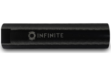 Image of Infinite Product Solutions 6in QD Sound Redirect Sleeve, Knurled Glossy Black Anodize, Knurled, SRS-6IN-BAK