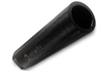 Image of Infinite Product Solutions 6in QD Sound Redirect Sleeve, Knurled Glossy Black Anodize, Knurled, SRS-6IN-BAK