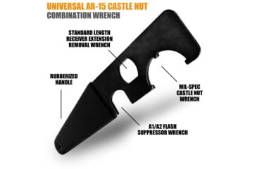 Image of Infinite Product Solutions AR-15 Enhanced Castle Nut Armorer Wrench, Glossy Black, STOCK-WRENCH-P