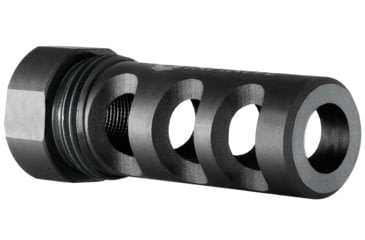 Image of Infinite Product Solutions Gen 1 QD 3-Port Muzzle Brake, 9mm Luger, 1/2x36, Black Phosphate, 3-G1-4140-PHO-1236-CW