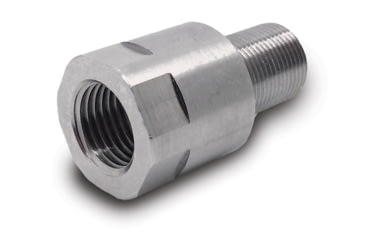 Image of Infinite Product Solutions M13 x 1 RH - 1/2-28 Thread Adapter, Polished Stainless Steel, 13RH-1228-SS