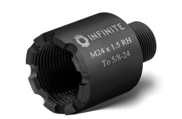 Image of Infinite Product Solutions M24 x 1.5 - 5/8-24 Thread Adapter, Black, 24X15RH-5824-BS