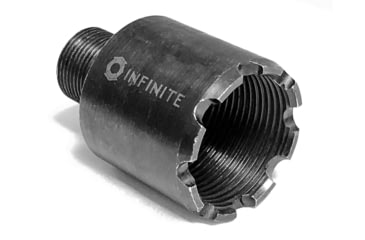 Image of Infinite Product Solutions M26 x 1.5 LH - 5/8-24 Thread Adapter, Black, 2615LH-5824-BS