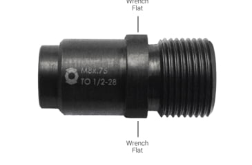 Image of Infinite Product Solutions M8 x .75 to 1/2-28 Target Barrel Thread Adapter, Black, M8T-1228-BS