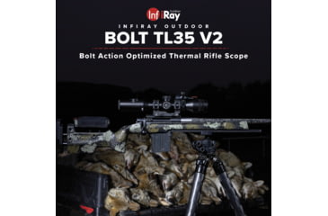 Image of InfiRay Outdoor Bolt TL35 V2 3x35mm Thermal Rifle Scope, 384x288, 50hz, Black, Small, IRAY-TL35V2