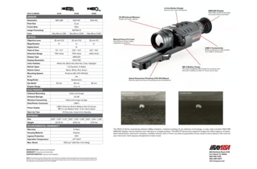 Image of InfiRay Outdoor Rico G 384 3x35mm Thermal Weapon Sight, 50hz, Black, Small, IRAY-GL35