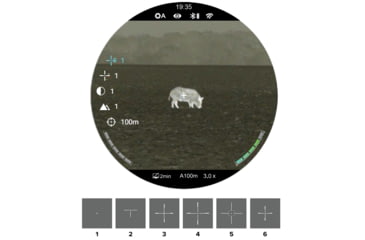 Image of InfiRay Outdoor BOLT TX60C Thermal Imaging Rifle Scope, 3x60mm, 30 mm Tube, Multi-Reticle, Black, IRAY-TX60C