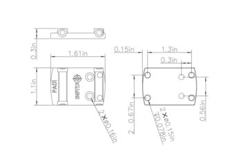 Image of InfiTac Pistol Slide Adapter Plate
