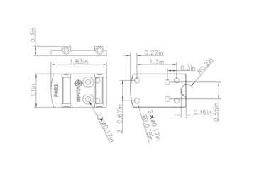 Image of InfiTac Pistol Slide Adapter Plate