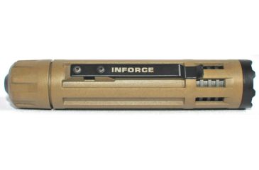 Image of InForce 6VX Flashlight, 300Lumens Flat Dark Earth Body, White Light, 2 CR123A INF-6VX-F-W