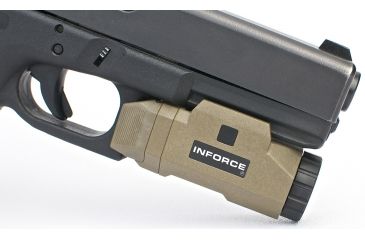 Image of INFORCE Pistol Mounted Light, Constant and Momentary White Light., Flat Dark Earth INF-APL-F-W