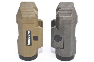 Image of InForce APL Pistol Mounted Light, Black Body, Constant/Momentary White Light., Black, 200Lumens CR123A INF-APL-B-W