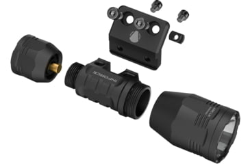 Image of INFORCE ARC 350-Lr-M Rechargeable 18350 Li-Ion 1200 Lumens LED Flashlight Kit w/Mount, Black, IF71015