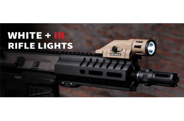 Image of INFORCE Multifunction Weapon Mounted White/IR Light, CR123A, 400 Lumens, Flat Dark Earth, W-06-2