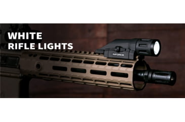 Image of INFORCE Weapon Mounted Multifunction LED Tactical Light, Gen 2, White, 400 Lumens, Black, W-05-1